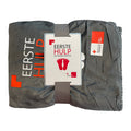 Sherpa fleece deken opgerold met banderol