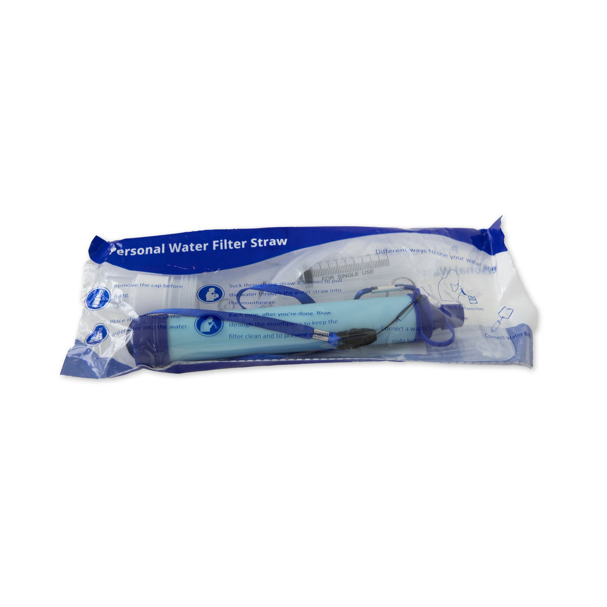 Waterfilter in verpakking, zuivert tot 1.500 liter water